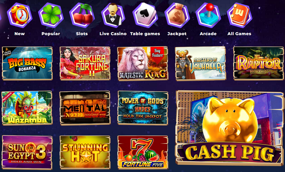 Casino Wazamba slots games